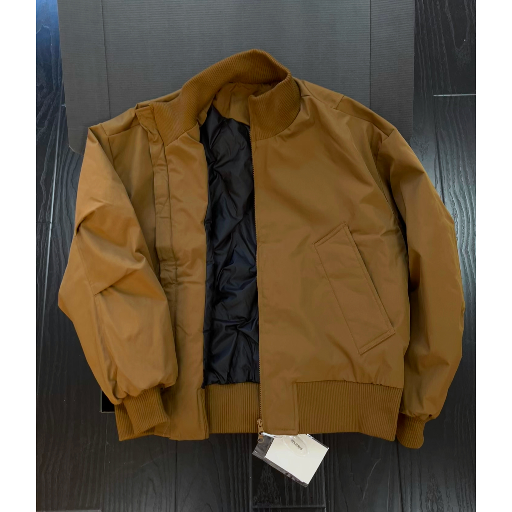 美式bomber飞行员羽绒服男冬季90白鸭绒棉服男款加厚男生短款外套