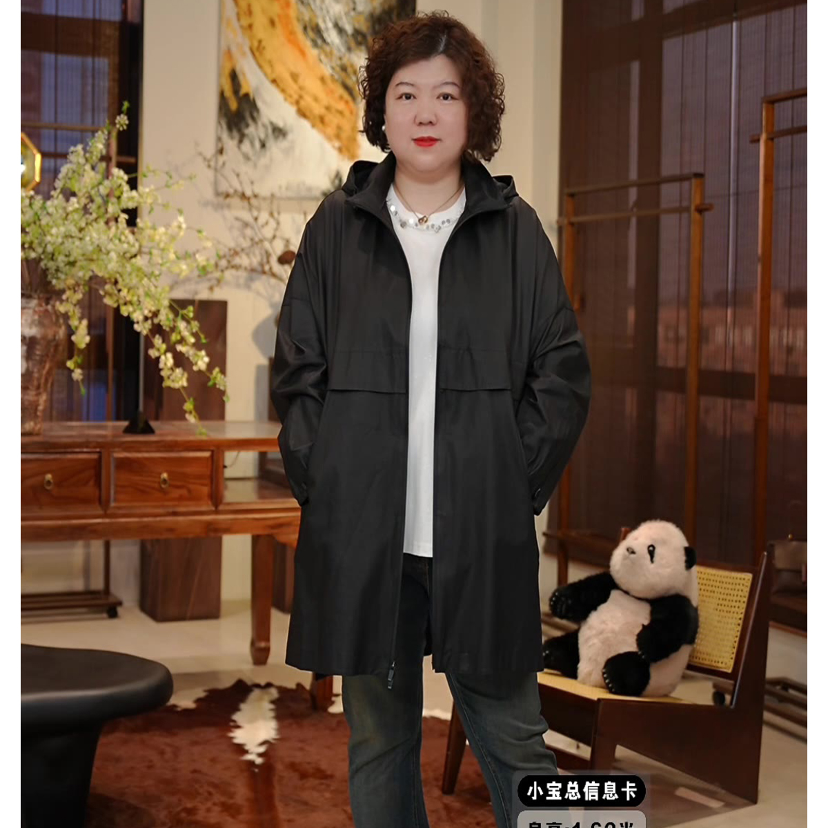 金雀绫【慕尼黑街头】百搭连帽设计师休闲加宽加大皮衣SZAK3P3MK102