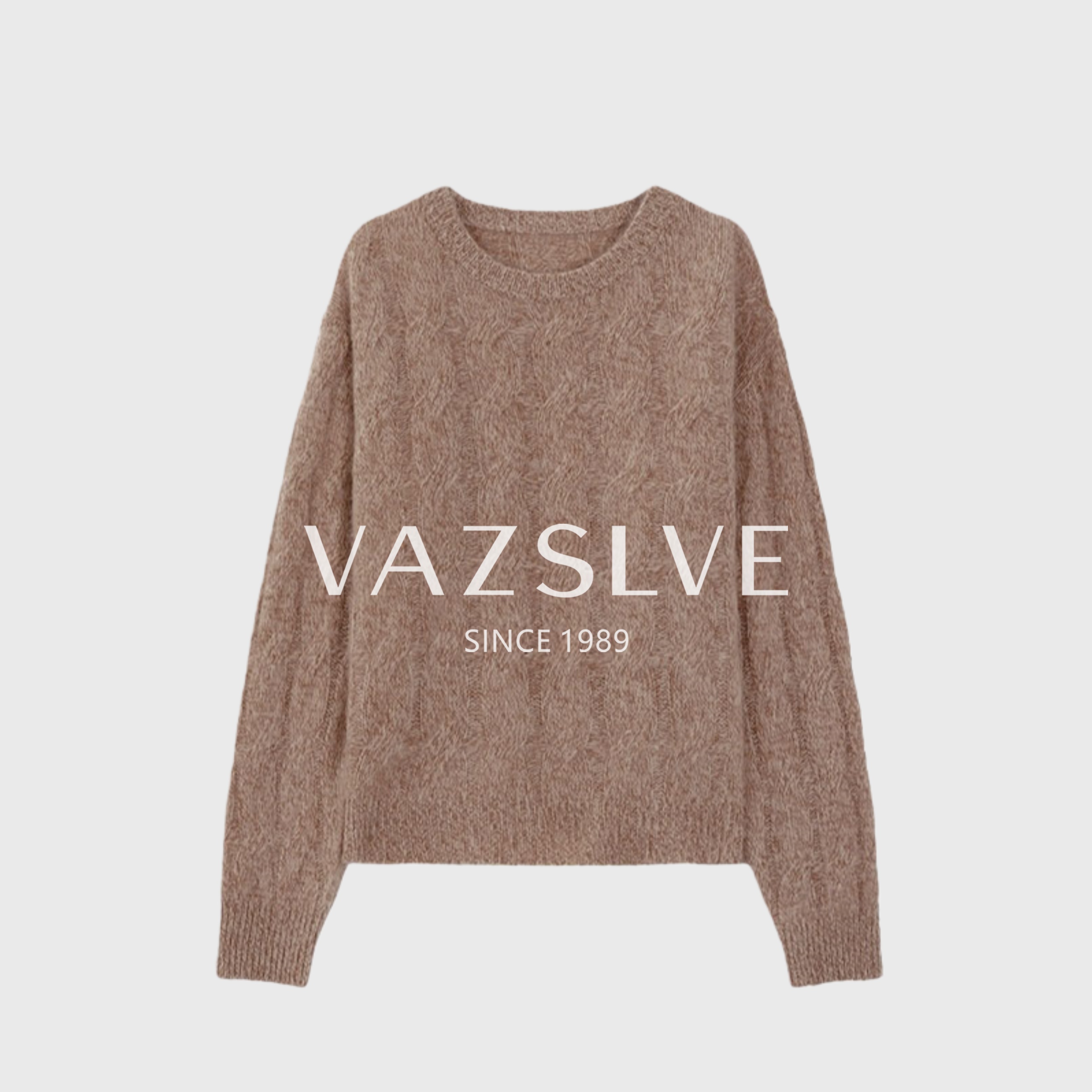 【VAZSLVE/全新奢品】捡漏 "丝滑摩卡"羊绒拉毛工艺毛衣msl1243