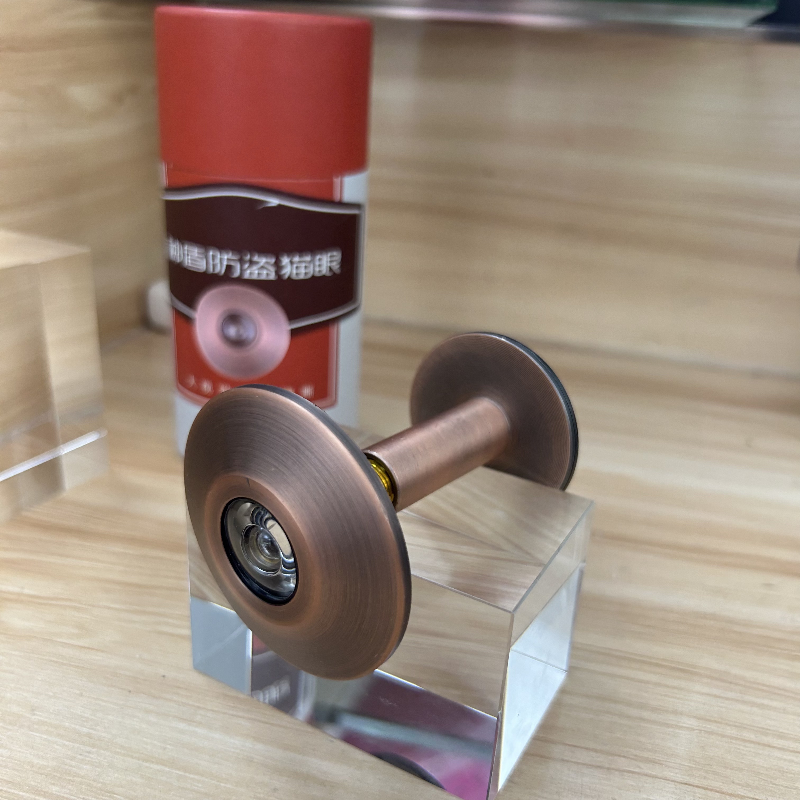 （拍1发5）防盗猫眼防拆猫眼直径16红古铜猫眼锌合金猫眼