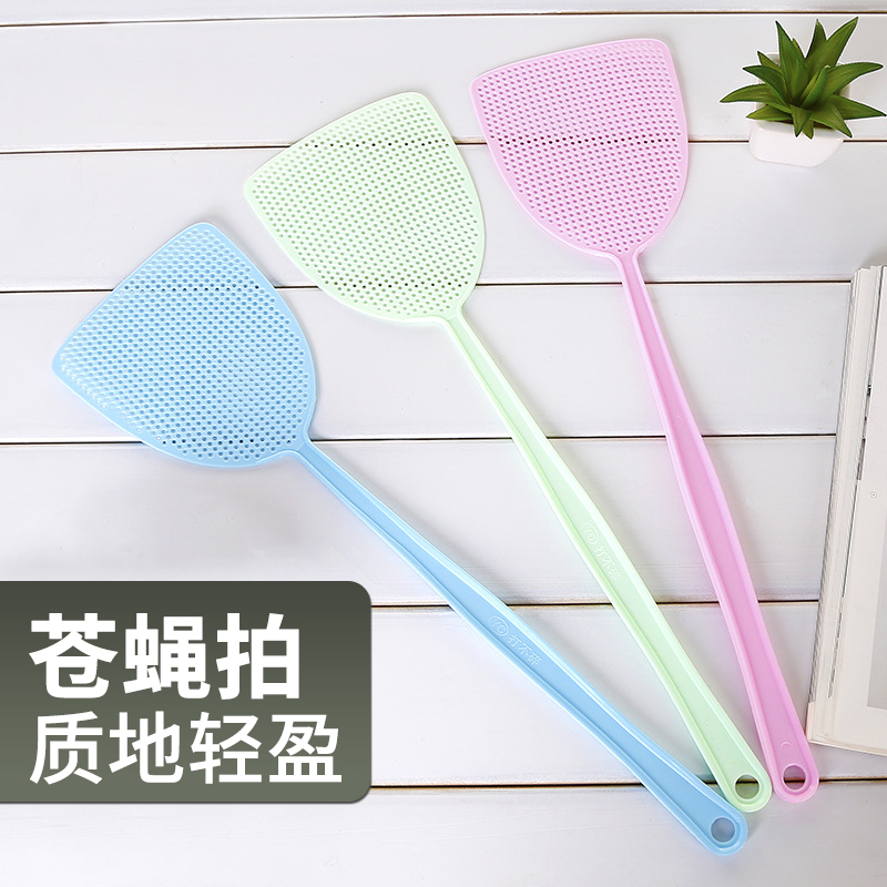 家用夏季加长塑料长柄手动苍蝇拍打蚊子灭蝇拍网面耐用灭蚊拍驱蚊