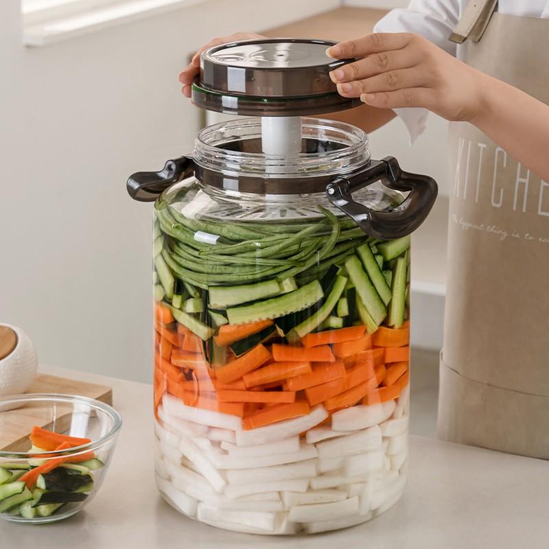 泡菜坛子家用塑料密封罐食品级腌菜罐装酸菜咸菜特大号厨房收纳盒