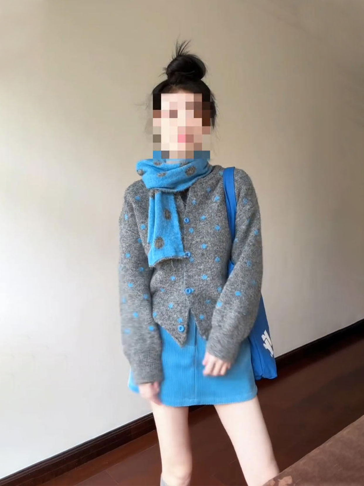 韩系高级感穿搭套装女冬季新款气质百搭针织上衣高腰a字裙两件套