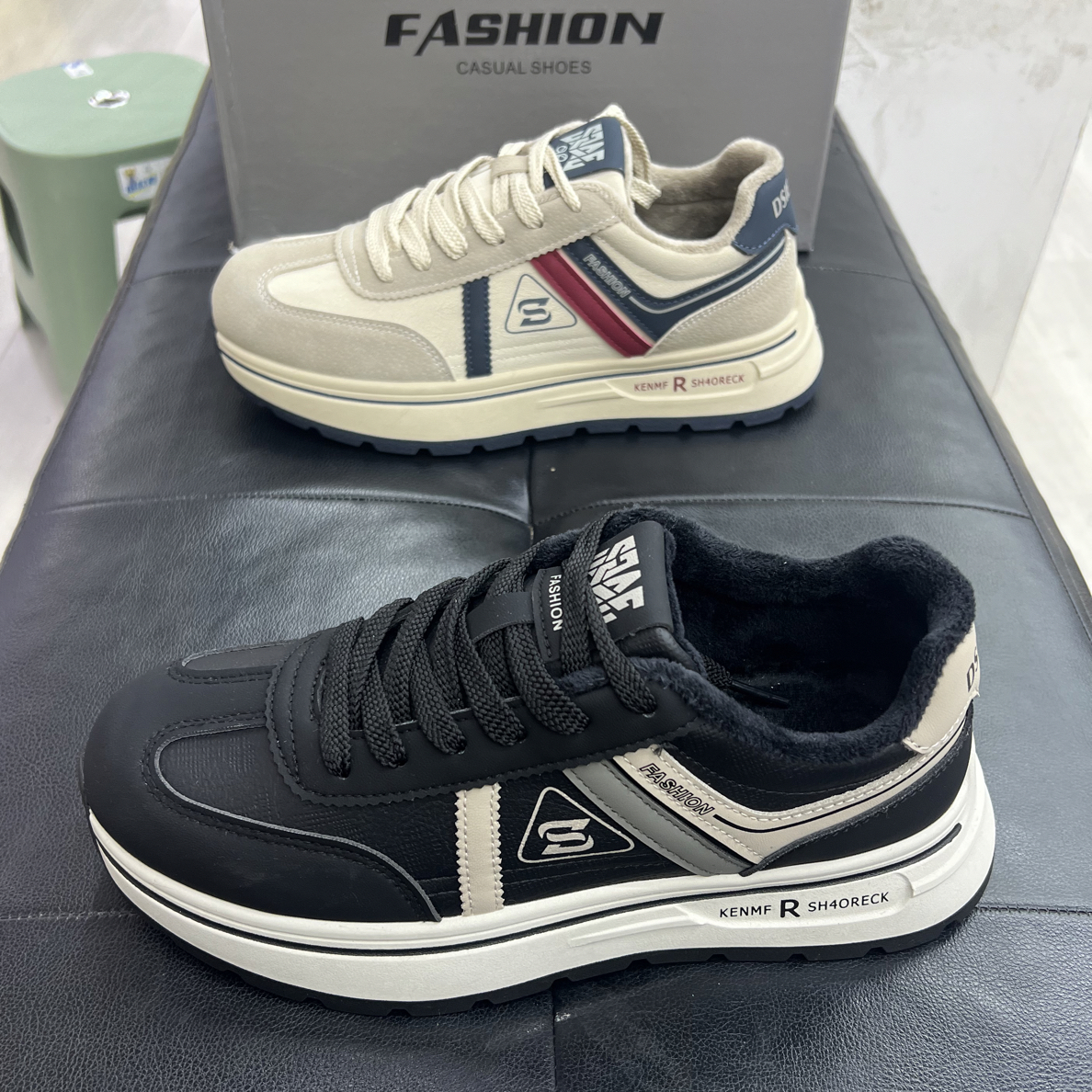 男保暖跑步鞋秋季冬季加绒棉鞋男鞋棉跑步小白鞋百搭秋冬鞋子男士