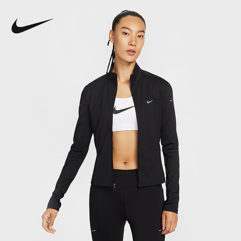 NIKE/耐克女子速干跑步上衣反光透气叠搭支撑运动长袖IB1999-010