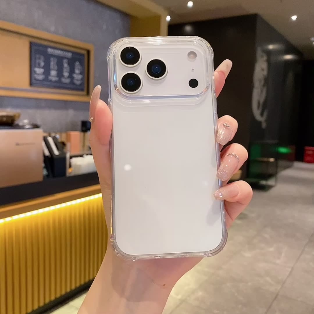 适用苹果17promax全包透明手机壳四角外壳软壳气囊防摔透明手机壳