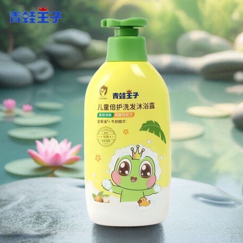 青蛙王子儿童洗发水沐浴露二合一洗发露婴童弱酸性保湿亲肤洗发膏