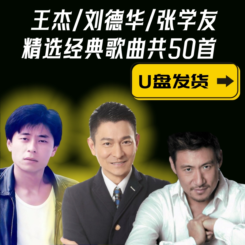 刘德华张学友王杰经典老歌歌曲精选车载音乐U盘成名曲mp3优盘
