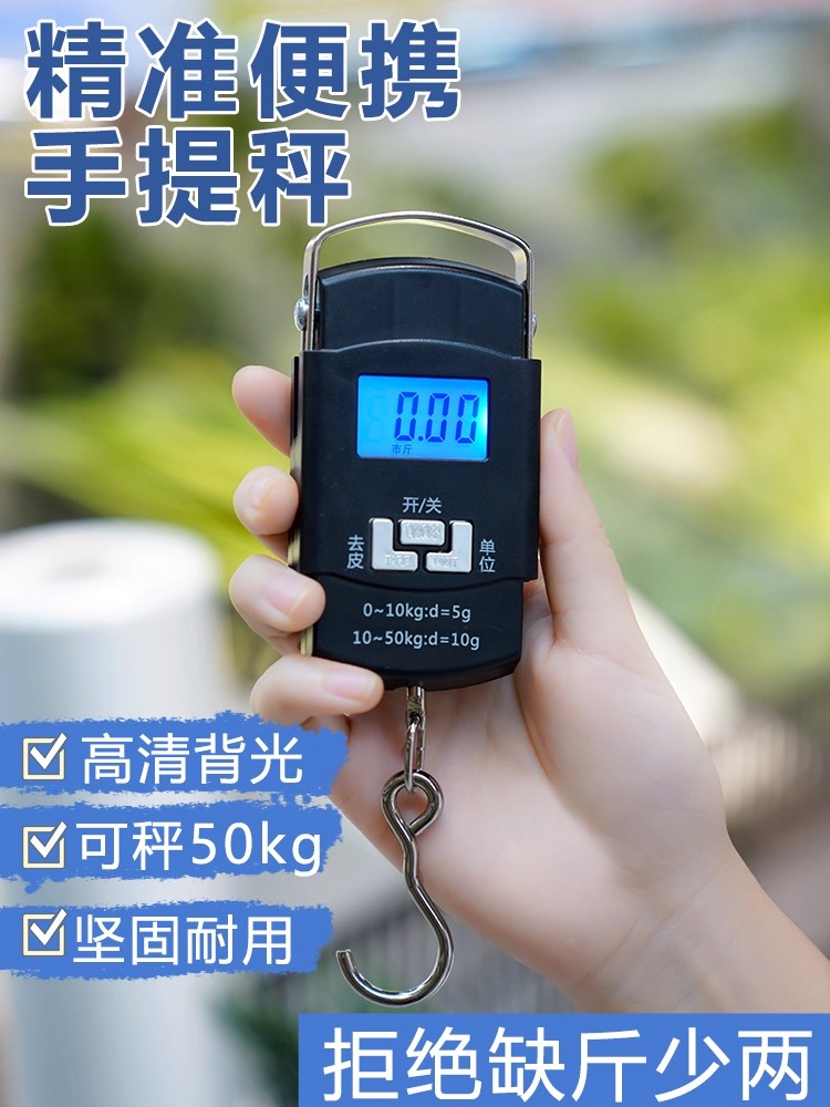 电子称手提秤可称100斤便携式精准家用称重百斤迷你秤克重小型秤