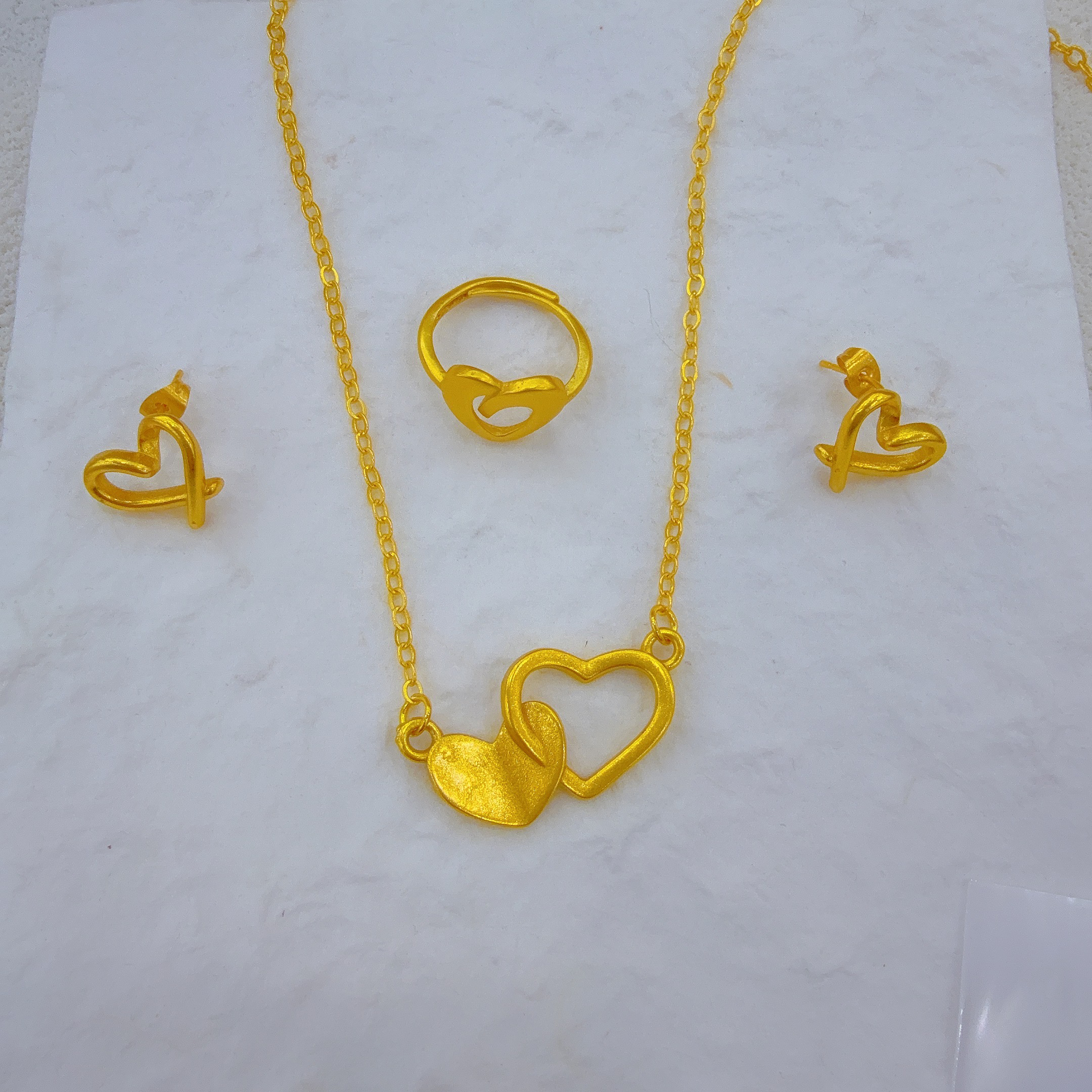 铜合金亚克力项链 爆款时尚三件套首饰nipal百搭个性