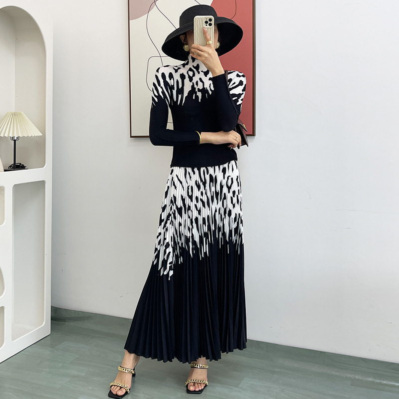 时尚气质显瘦百搭黑色套装 女装春秋高品质裙套装 2023年春季上市