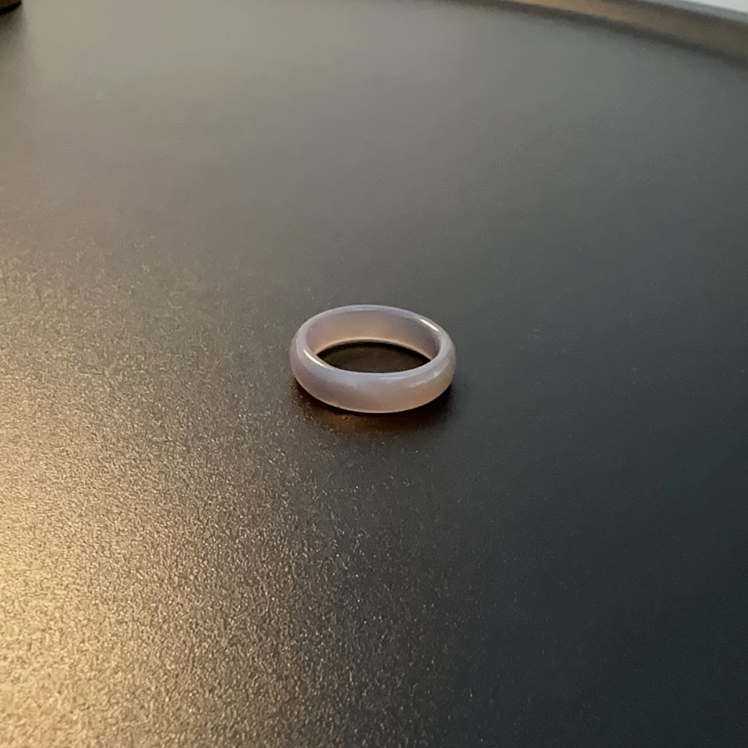 非金属仿水晶戒指 灰指环高级感透润国风简约复古饰品RIGlc 0241