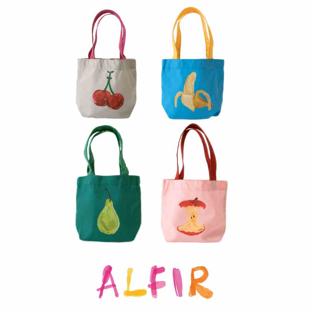 Alfir·可爱夏日水果小袋子 撞色设计感便携手提袋