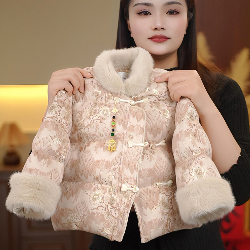 2025新款秋冬棉服儿童新中式傲霜斗雪加厚唐装国风盘扣拜年服外套