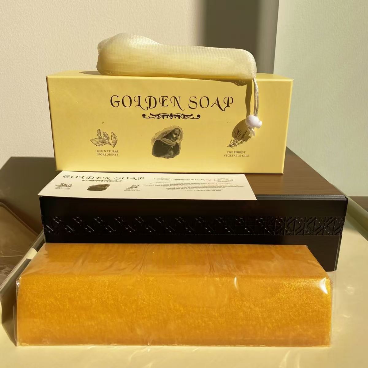 马来西亚S家 1000克黄金皂精油皂可控油持久留香