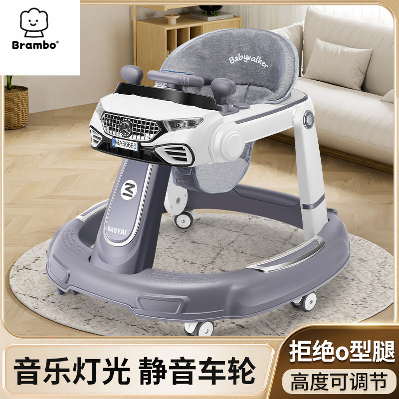 婴儿学步车男女宝宝多防侧翻7-18月男女孩可坐可推儿童手推车