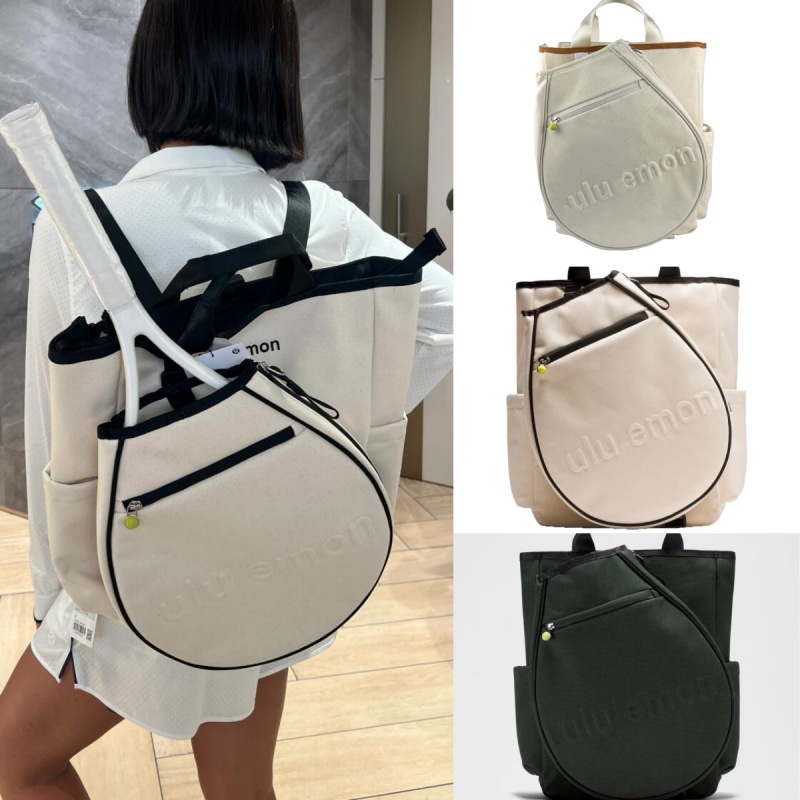 双肩包RacketBag19L帆布运动手提双肩包lulu网球包