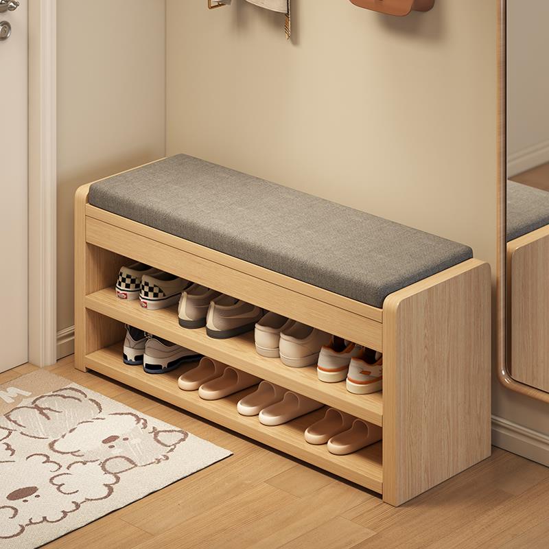 入户换鞋凳门口家用鞋柜坐凳一体实木进门长条穿鞋凳极窄可坐鞋架