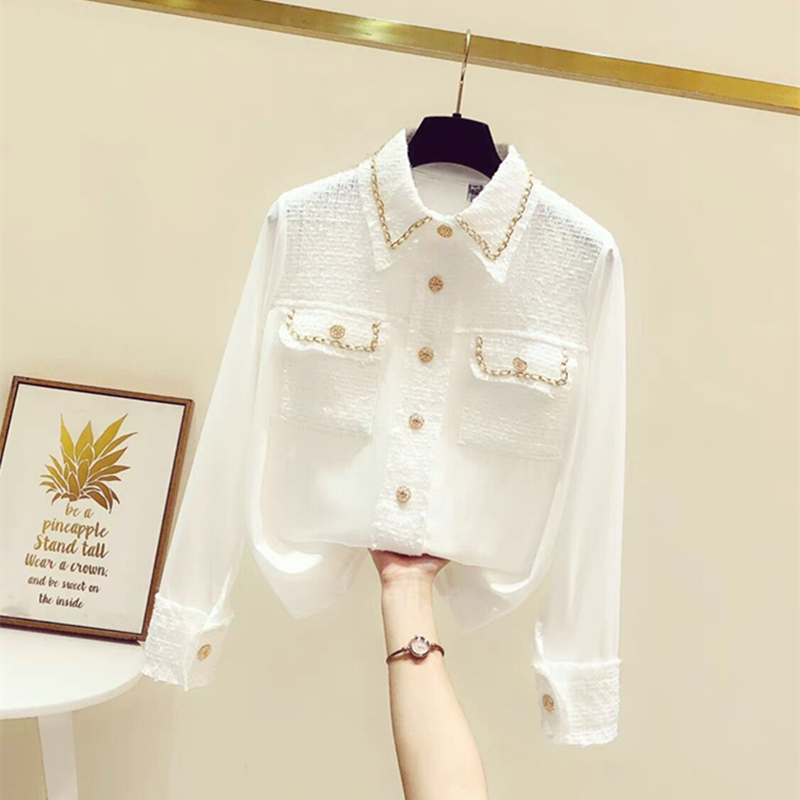 哥弟阿玛施正品品牌折扣店女装专柜撤柜洋派春秋重工白色拼接长袖