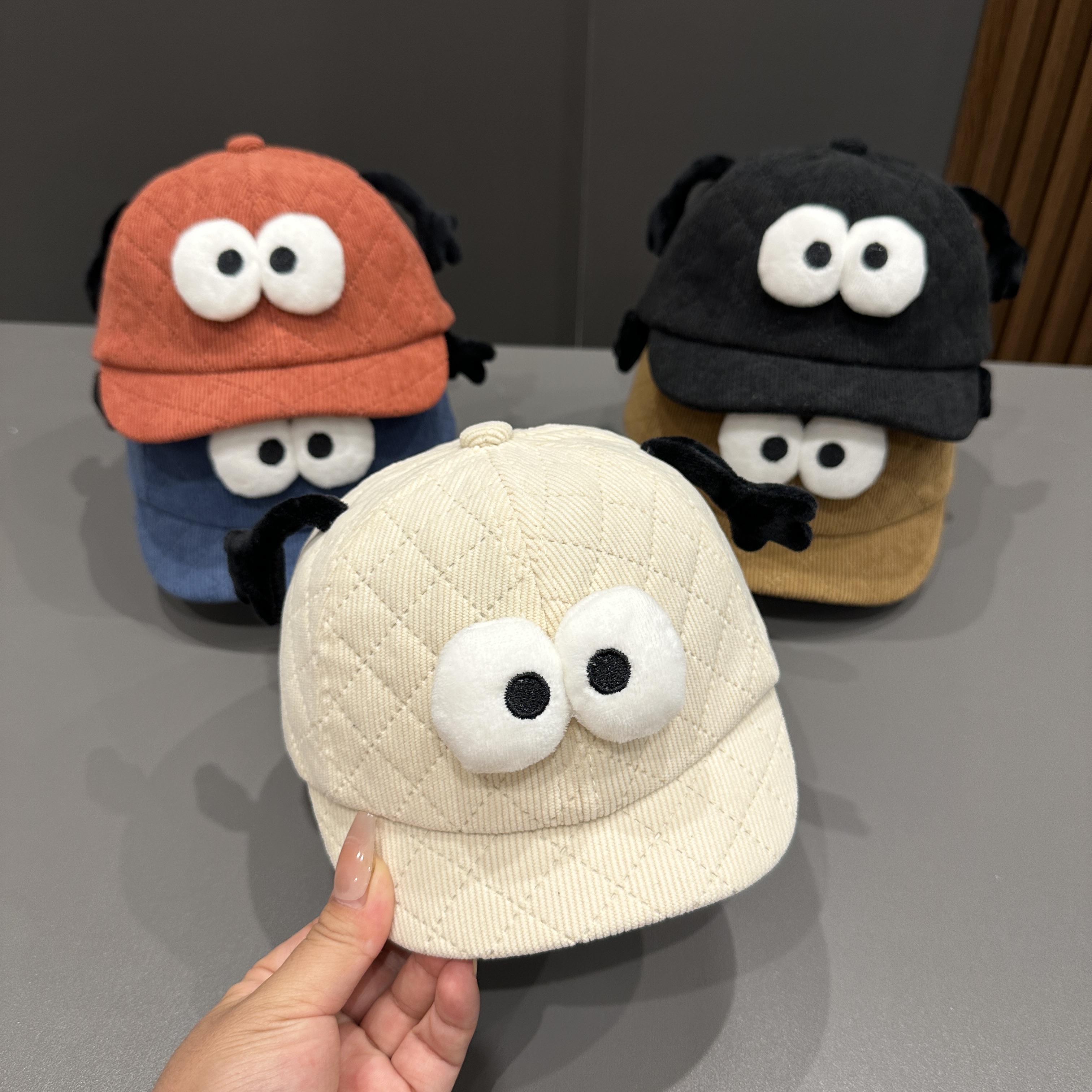 宝宝鸭舌帽秋冬款可爱超萌棒球帽男女童保暖防风帽小月龄婴儿帽子