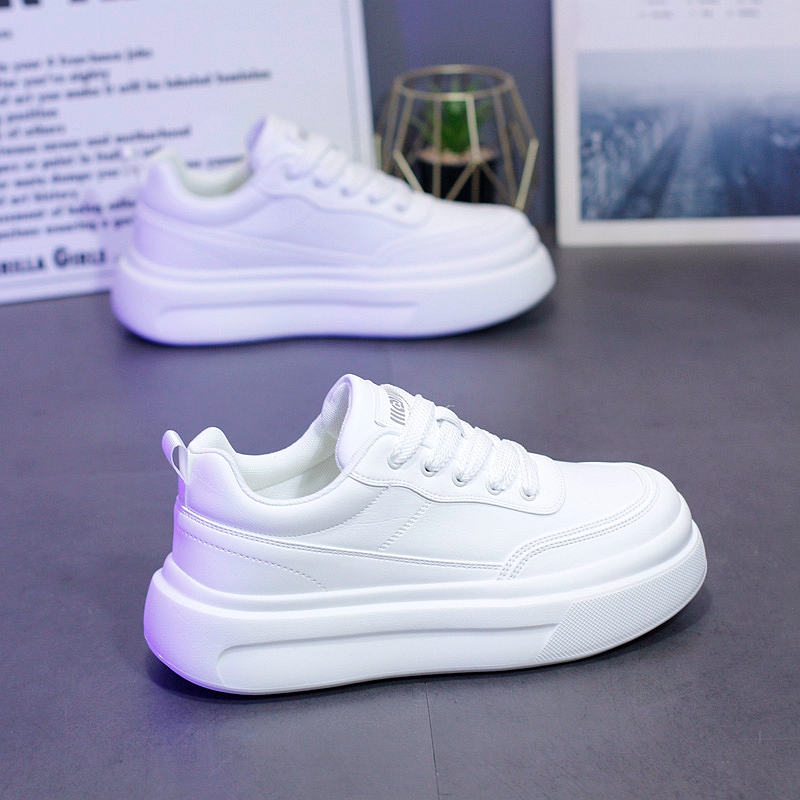 秋冬款男士厚底休闲鞋加绒保暖运动鞋英伦风复古潮鞋增高板鞋男鞋