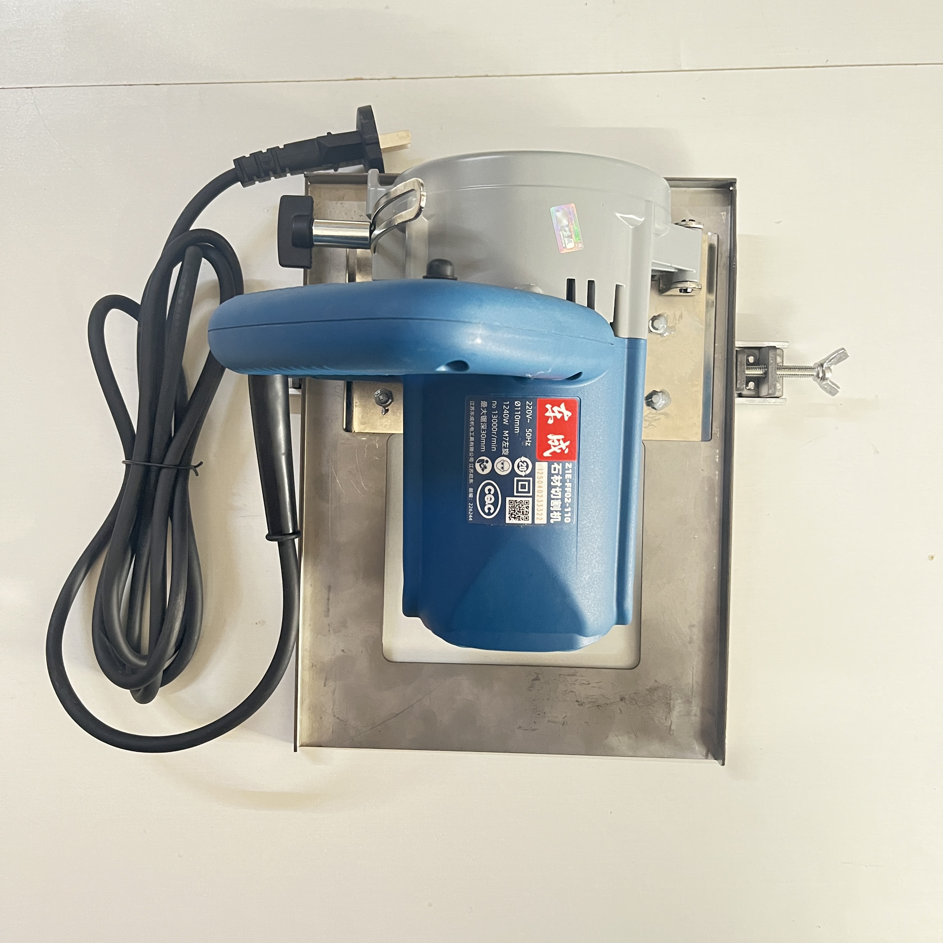 东成云石机手提切割锯专用切割机木工石材瓷砖加厚底板靠山