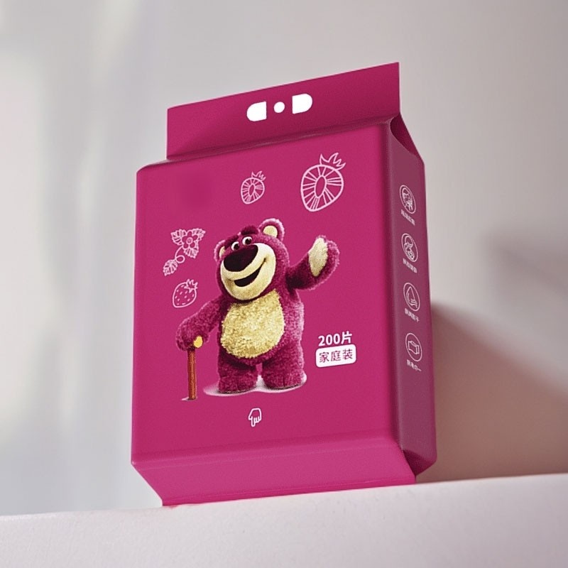 新疆包邮-200抽悬挂洗脸巾一次性抽取式干湿两用加大加厚家用