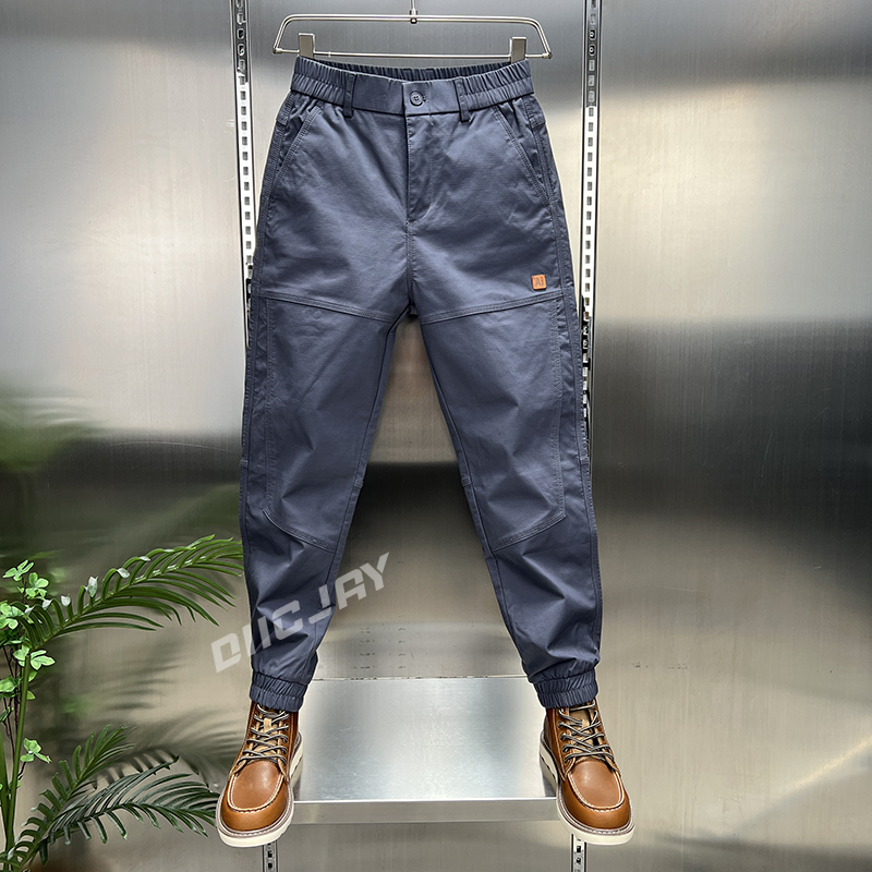 【九分裤】秋冬美式男士工装裤复古潮流宽松束脚松紧腰休闲裤加绒裤