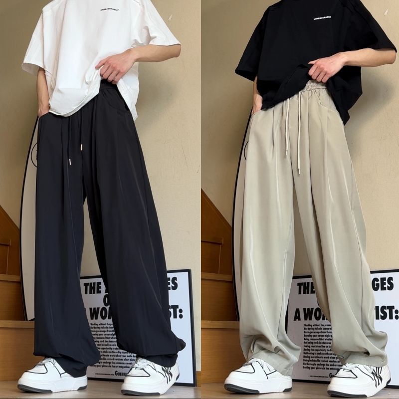 unmeasurable/不可度量夏季薄款宽松休闲裤男百搭直筒潮流长裤