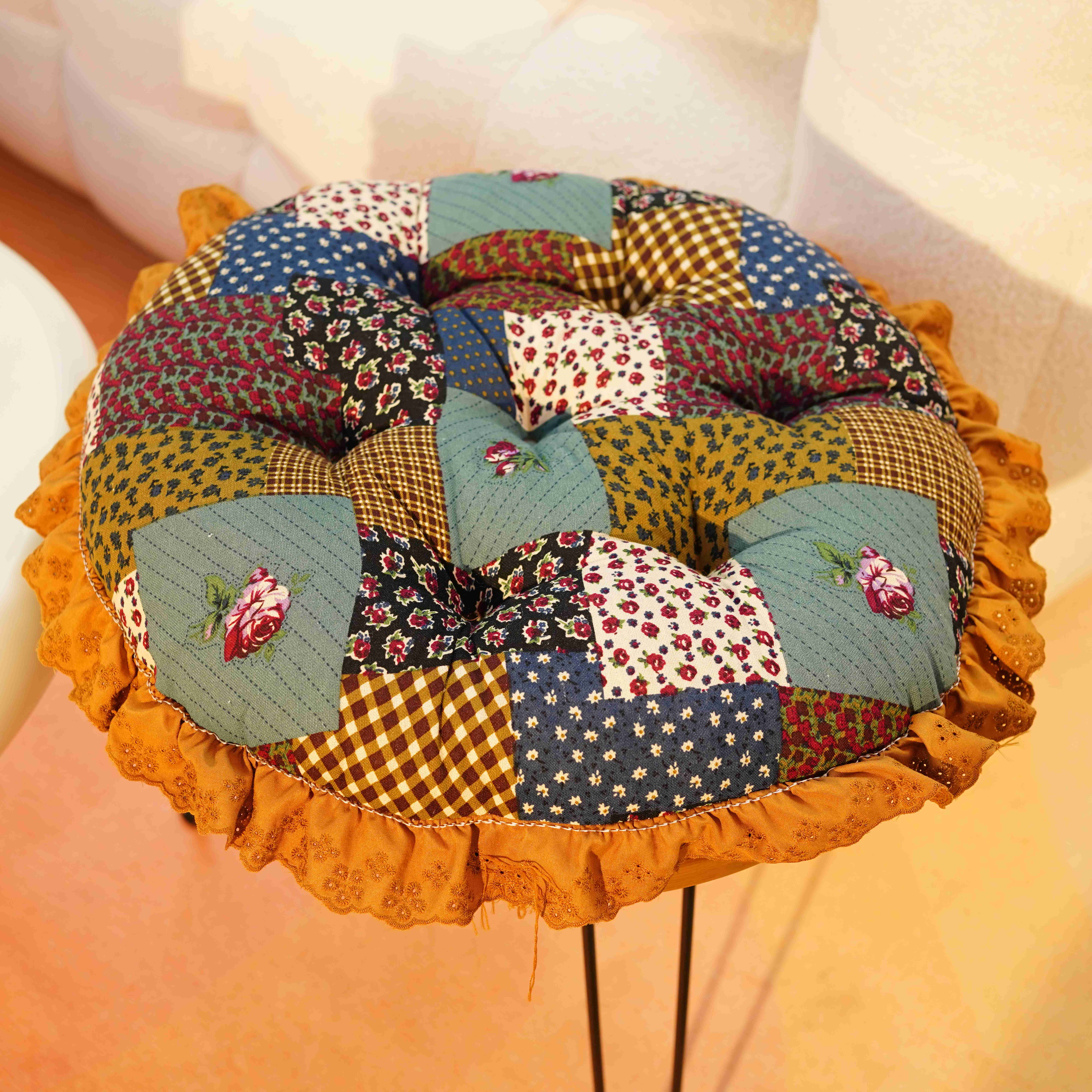 【坐垫蒲团】复古百福拼接抱枕/坐垫/外贸款