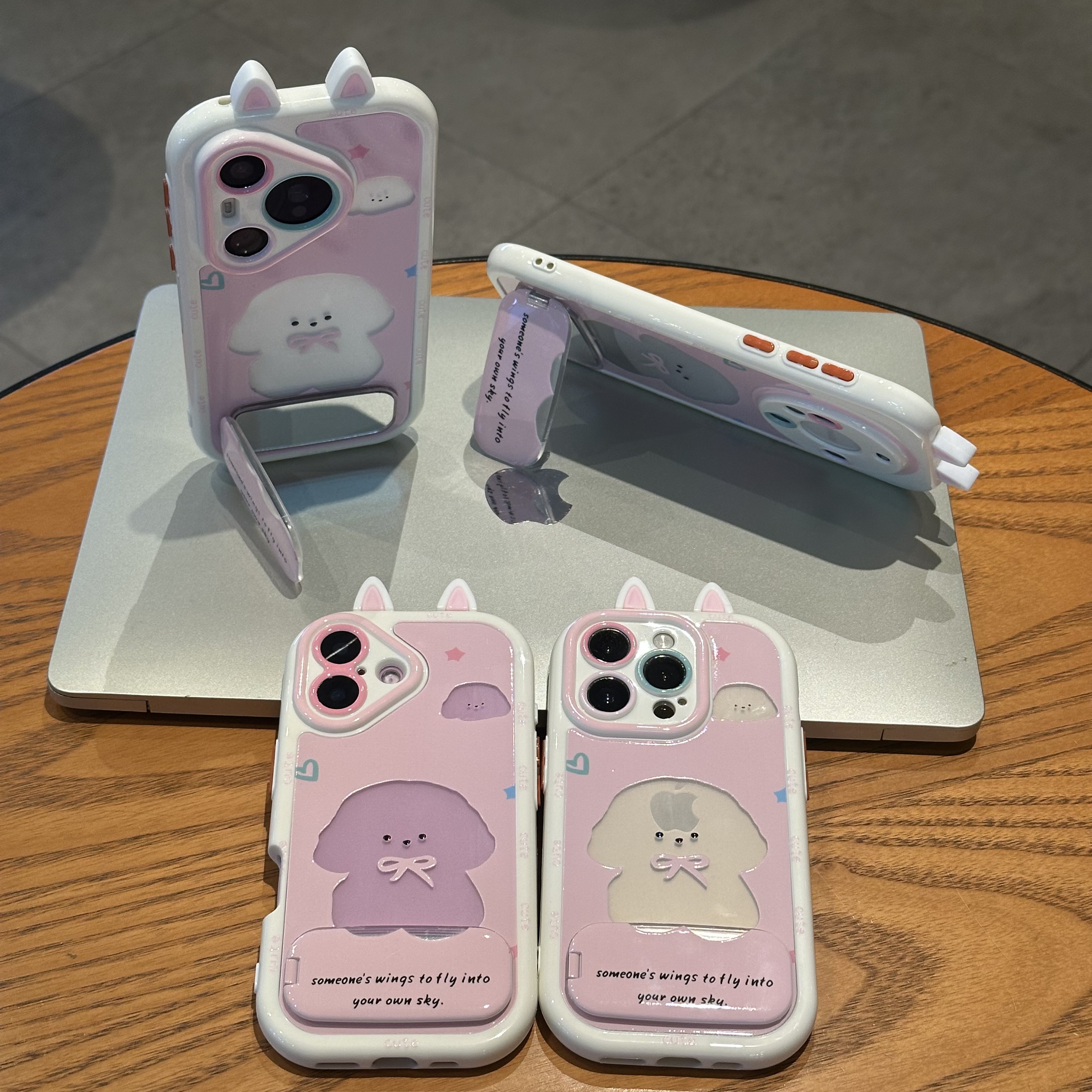 欧克里里镂空粉修勾粉耳支架适用苹果17手机壳华为vivo小米15oppo