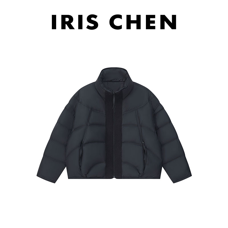 IRIS CHEN 泡芙 2025冬“90白鸭绒”保暖韩版短款羽绒服25YRF1003