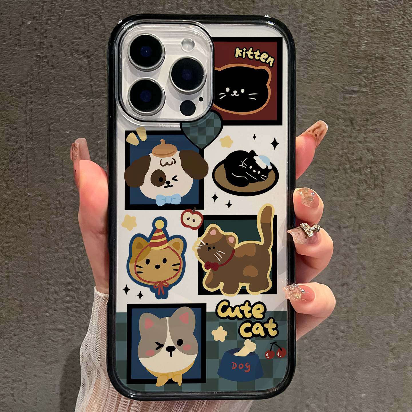 【AI键保护】拼贴小狗适用苹果17promax手机壳iphone17新款可爱16