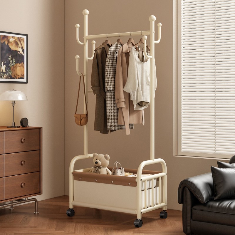 衣架落地卧室挂衣架家用室内创意轻奢晾衣架多功能收纳置物衣帽架