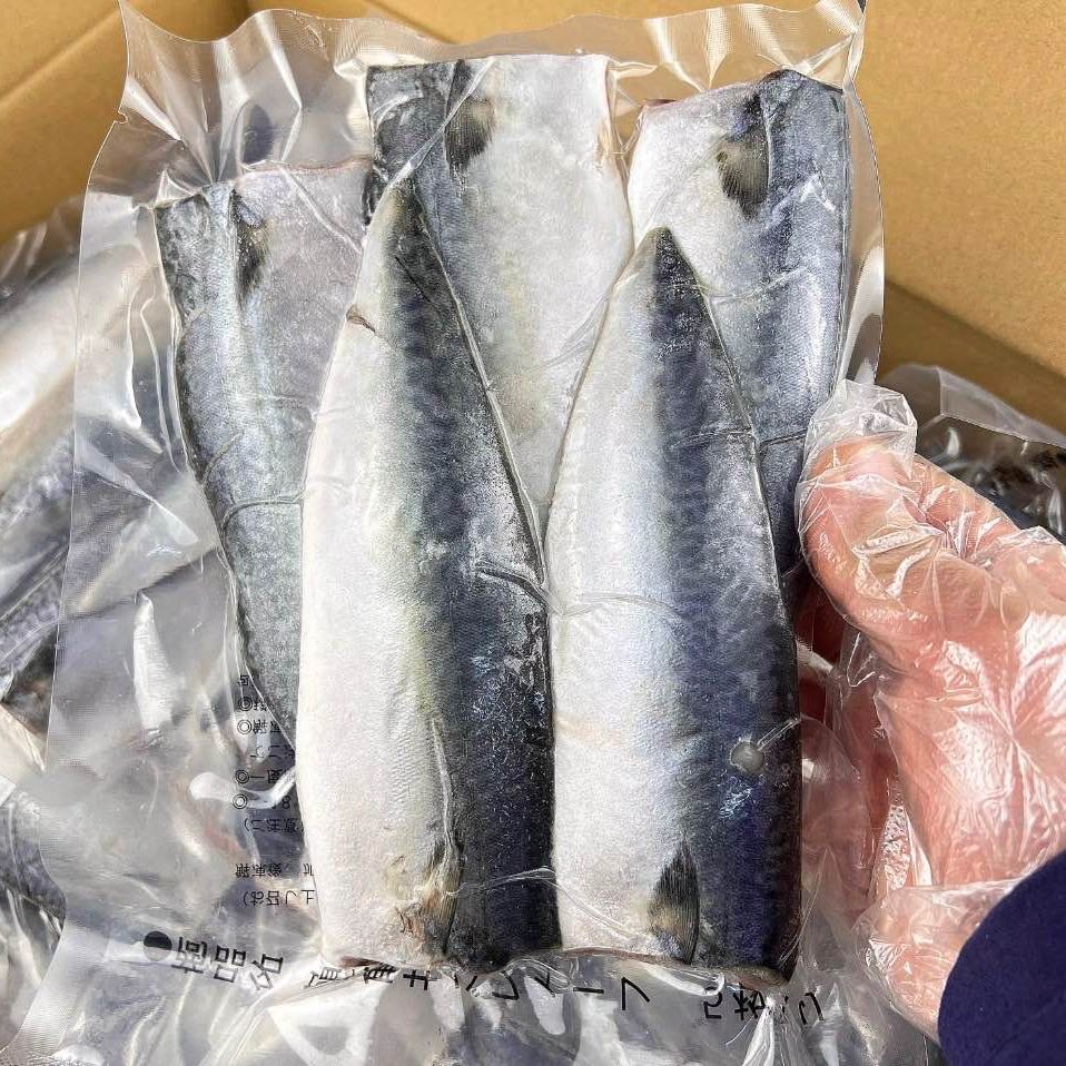冷冻无骨盐渍鲐鲅鱼片五包每包五片香嫩可口香煎美味冷链包邮