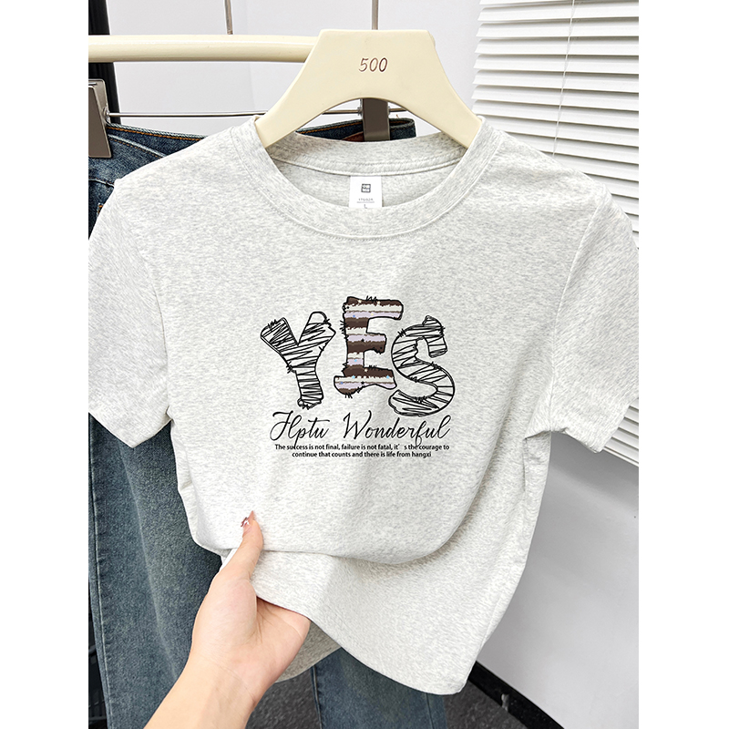 大码正肩短袖t恤女夏季新款200斤胖mm遮肉显瘦通勤百搭圆领上衣潮