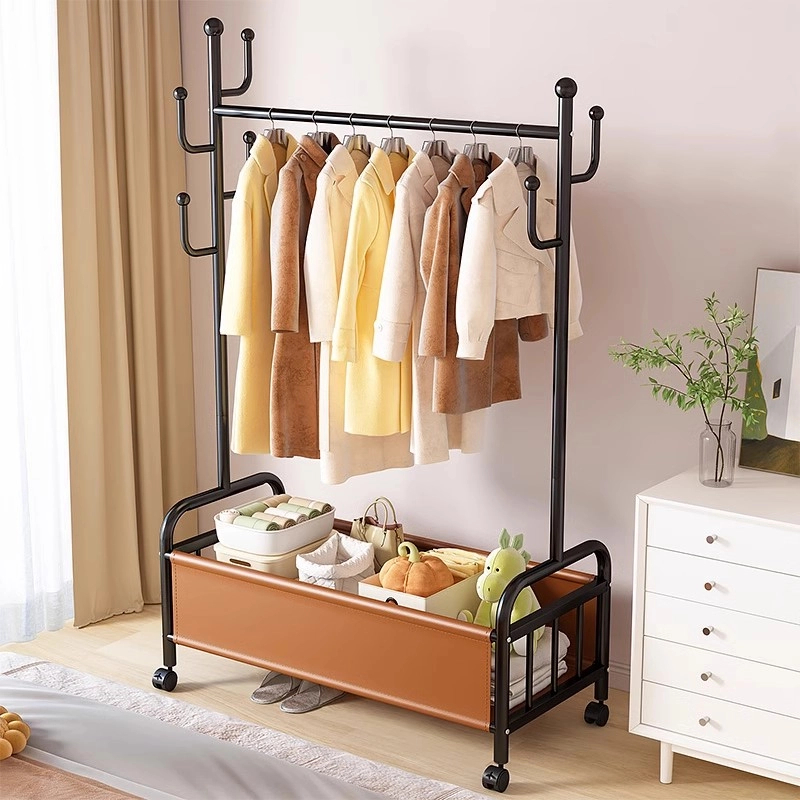 家用挂衣架落地衣帽架客厅衣服架房间阳台卧室立式衣架子晾衣架