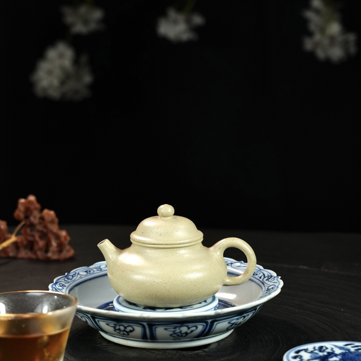 【容天·把玩款】紫砂壶原矿优质本山绿·100cc·内推孔