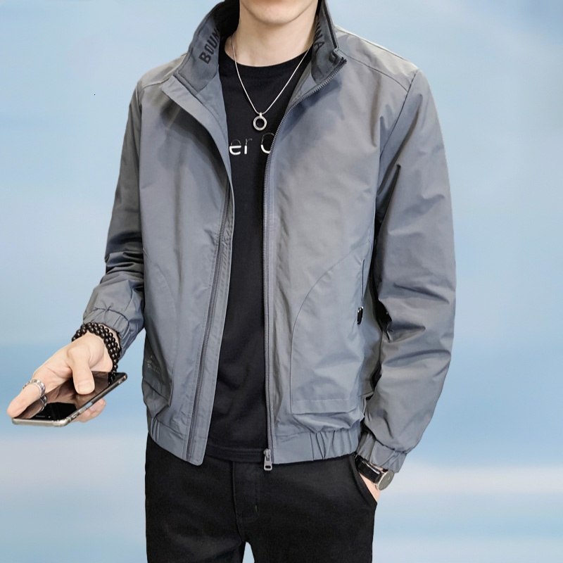 ECLONIAFON/埃卢涅芬男士春秋季新款潮流翻领上衣服商务休闲夹克