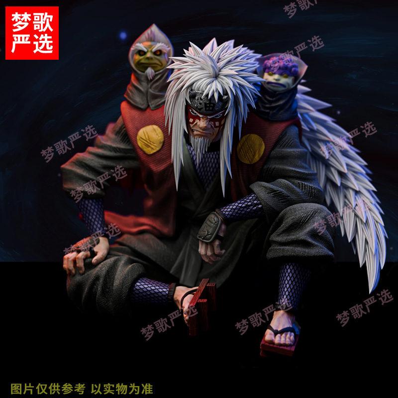 【全款预订】16cm妙木山自来也蛤蟆忍者动漫潮玩周边GK手办桌面摆件