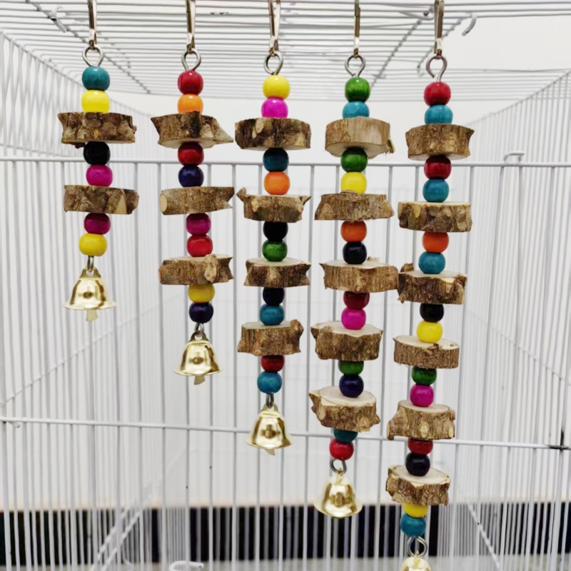 鹦鹉啃咬磨牙花椒木吊串实木玄凤虎皮牡丹鹦鹉磨嘴用品挂件