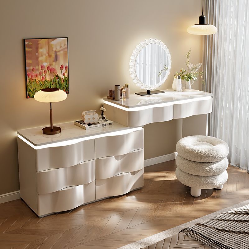 网红高颜值家具化妆台梳妆台卧室家用书桌住宅家具化妆桌实用家具