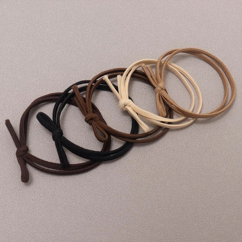 甜美可爱小清新韩版伤发橡皮筋百搭简约少女发绳高弹力双股头绳