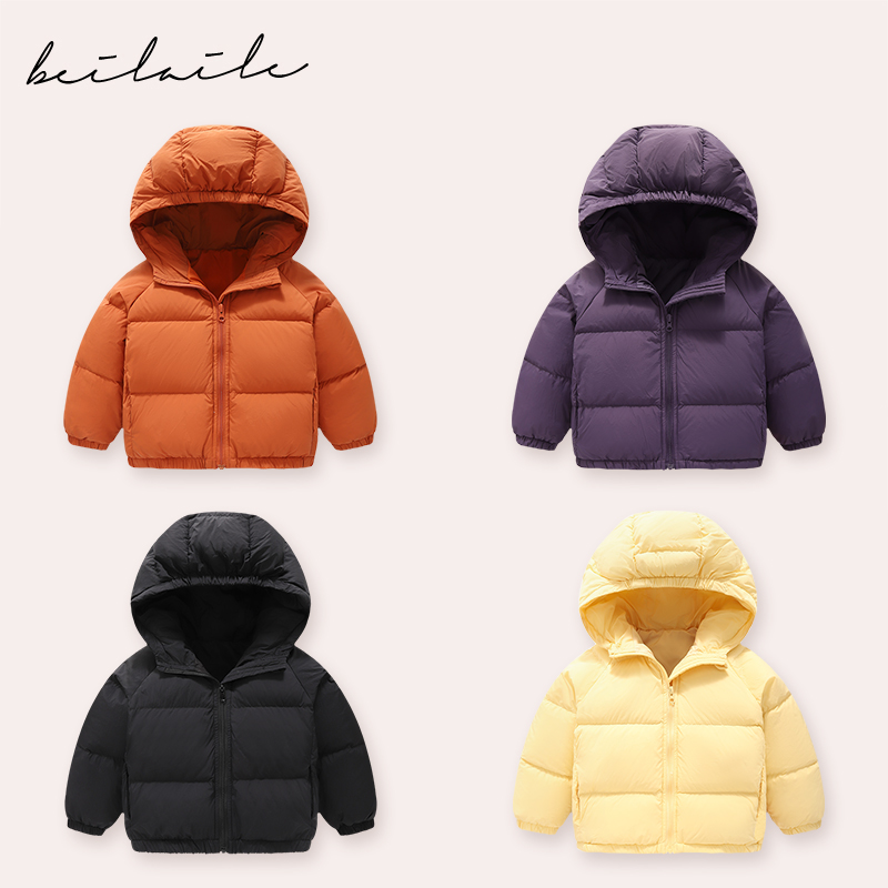 【连帽三防羽绒服 小洛妈咪】婴儿童羽绒服男女宝秋冬外套I9 ZJ