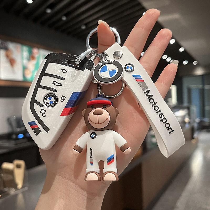 适用宝马5系钥匙套3系x5x3三系壳刀锋X2X1车包325LI高档530li扣x6