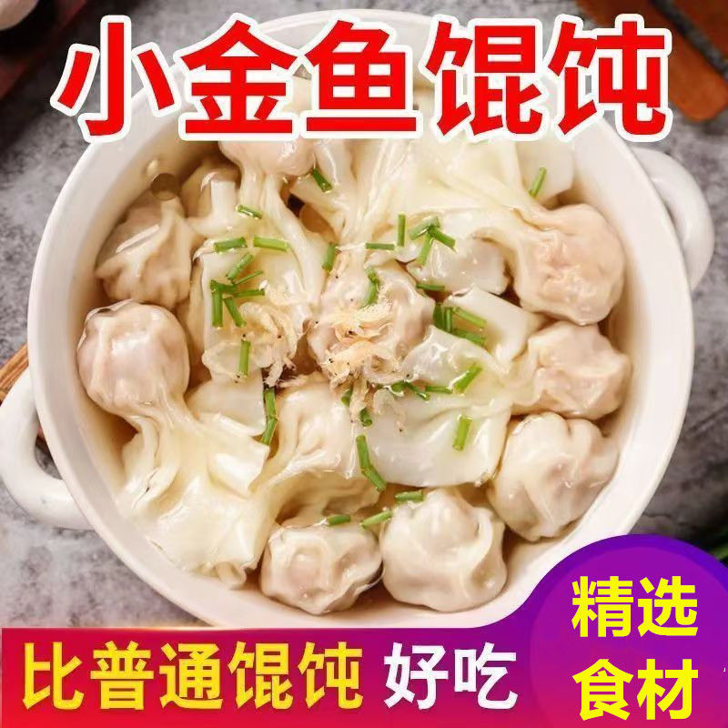 新鲜猪肉手工薄皮云吞扁食抄手鲜肉馄饨方便速食小馄饨小孩早餐