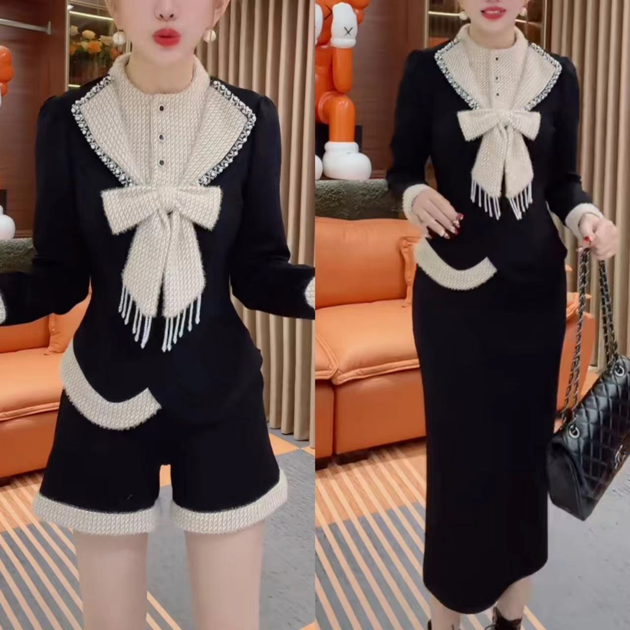 气质时尚套装上衣时尚网红百搭