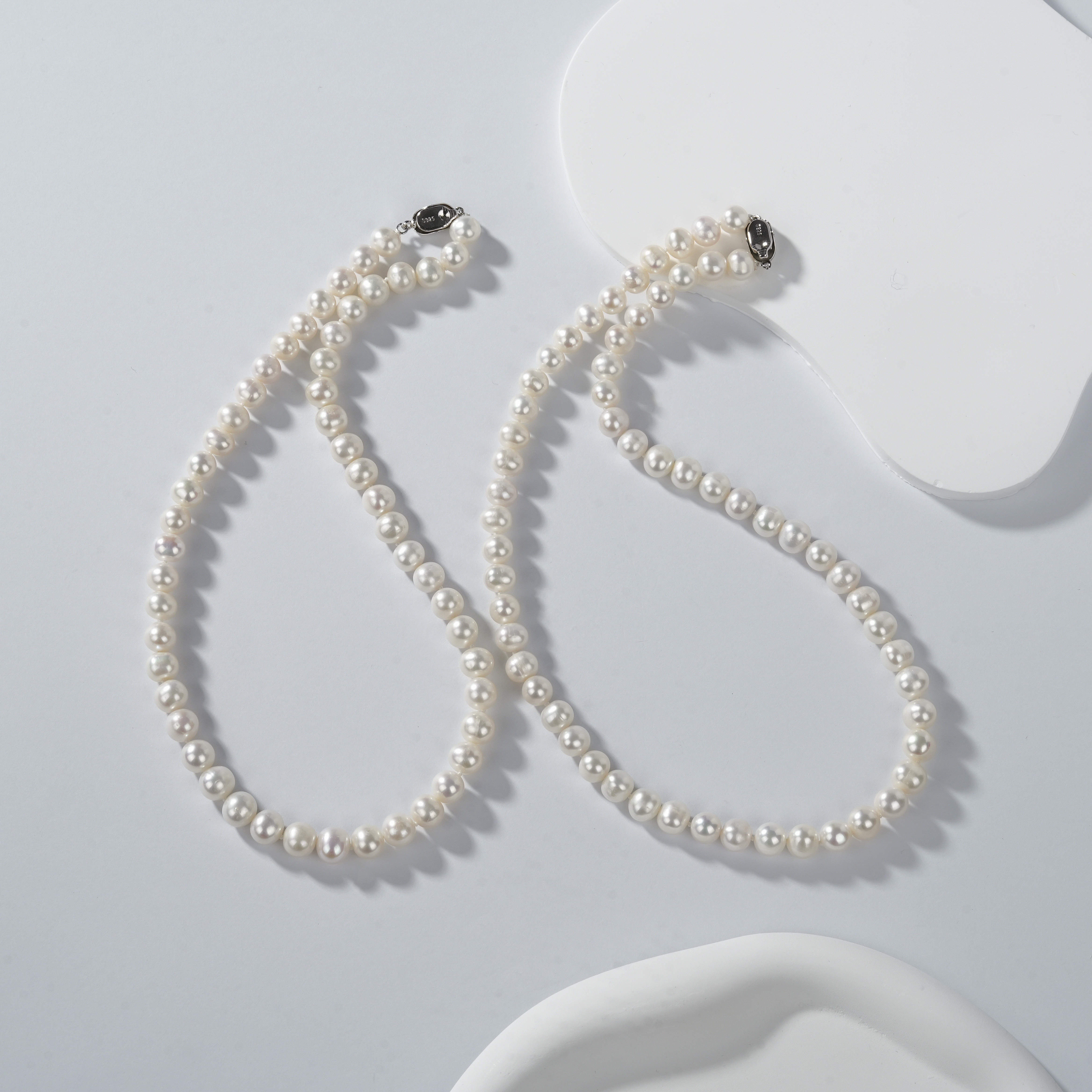 【云上叙】淡水珍珠项链-多样性发一件-约8mm V02580-M（甄选）