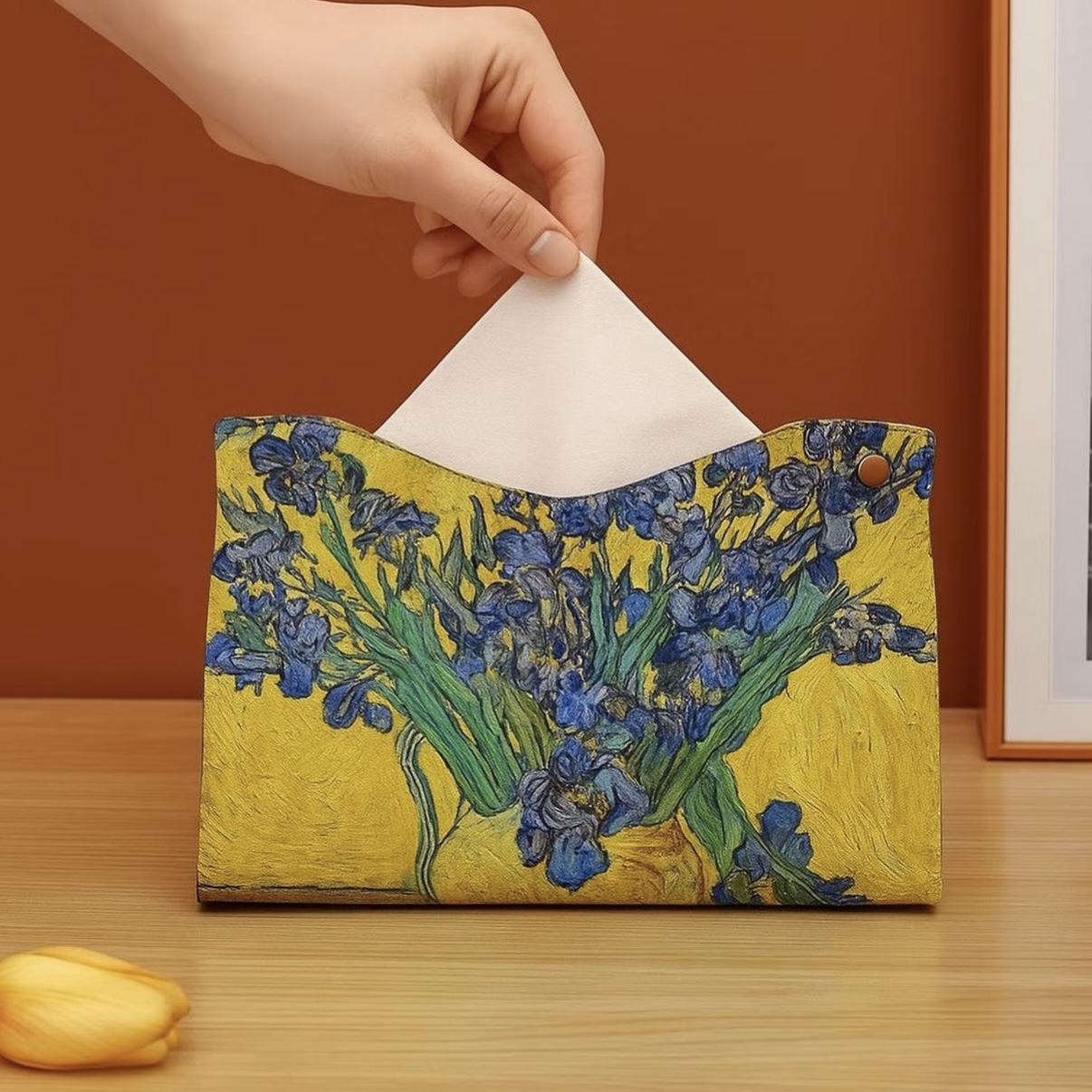 【买一送一】北欧轻奢免打孔式时尚风纸巾盒餐巾收纳盒山系千金风