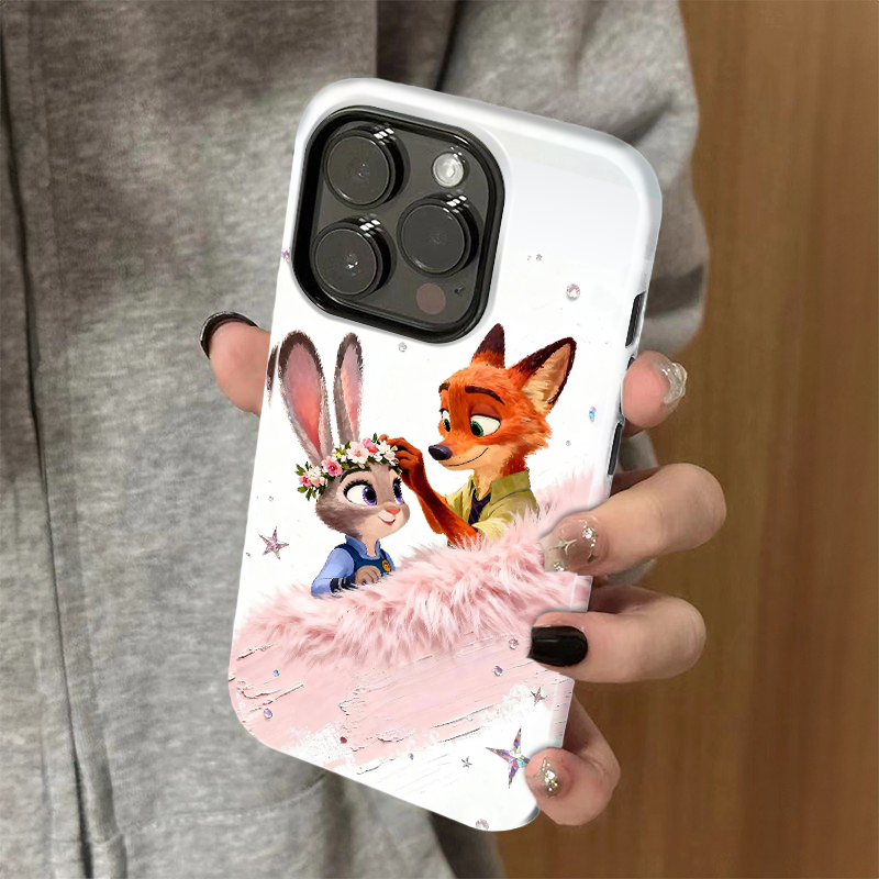 花环朱迪尼克适用苹果vivo华为oppo小米iPhone17菲林二合一手机壳